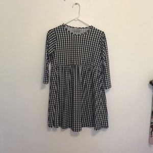 Gingham Babydoll Dress